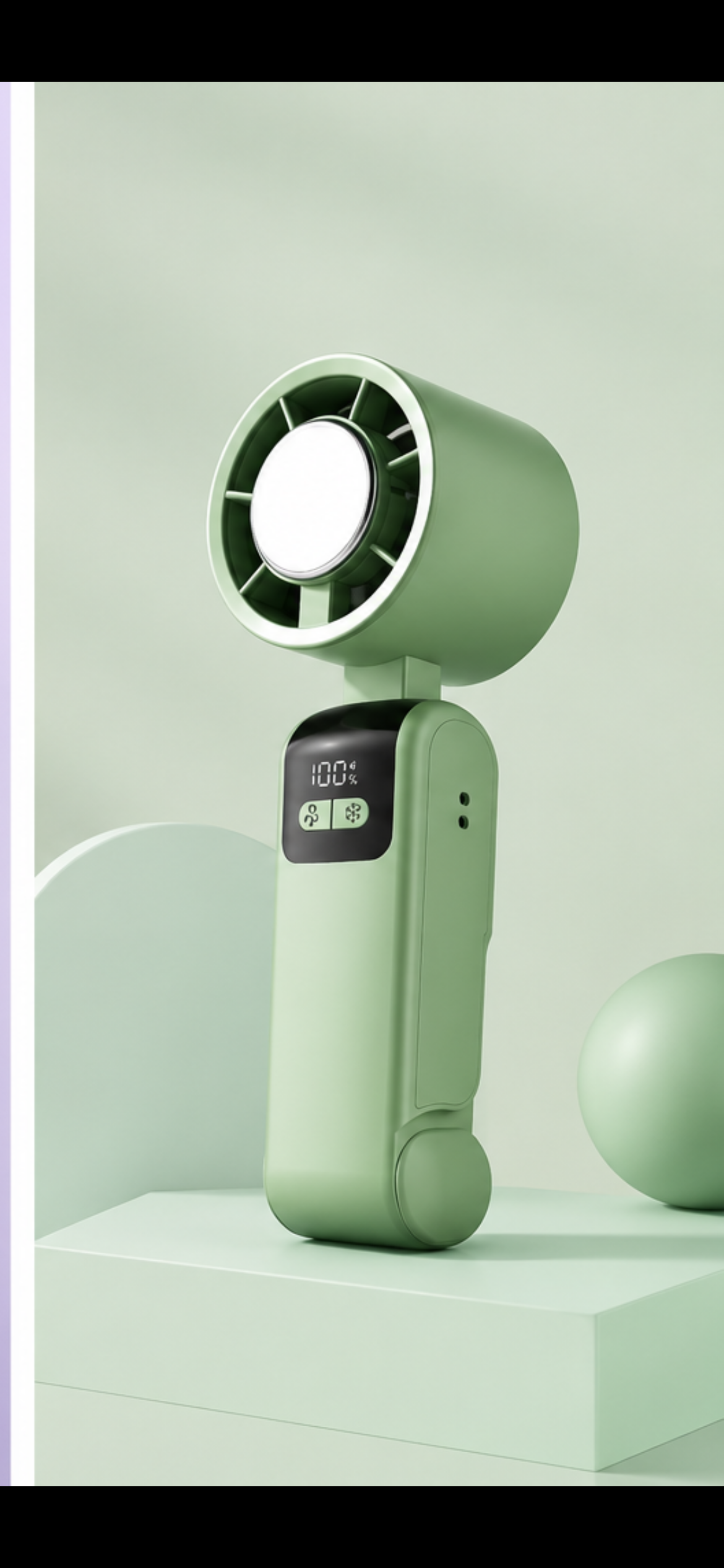 IceCool Mini Portable Fan – Rechargeable Handheld Cooling Fan