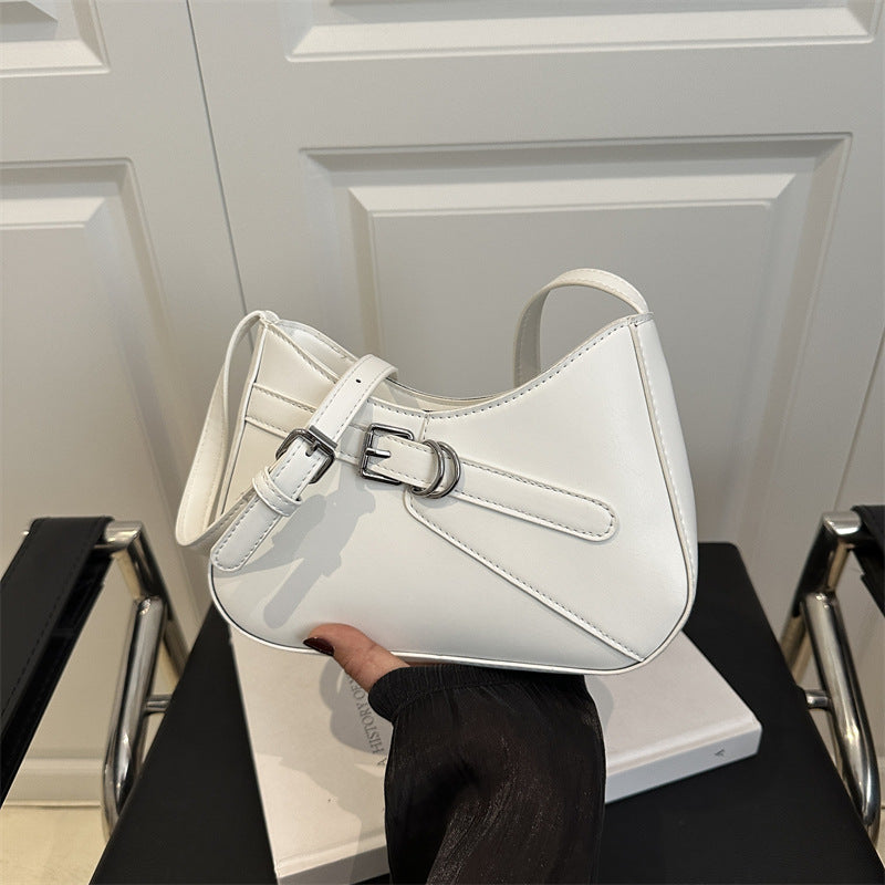 French Retro Shoulder Bag with Adjustable Strap