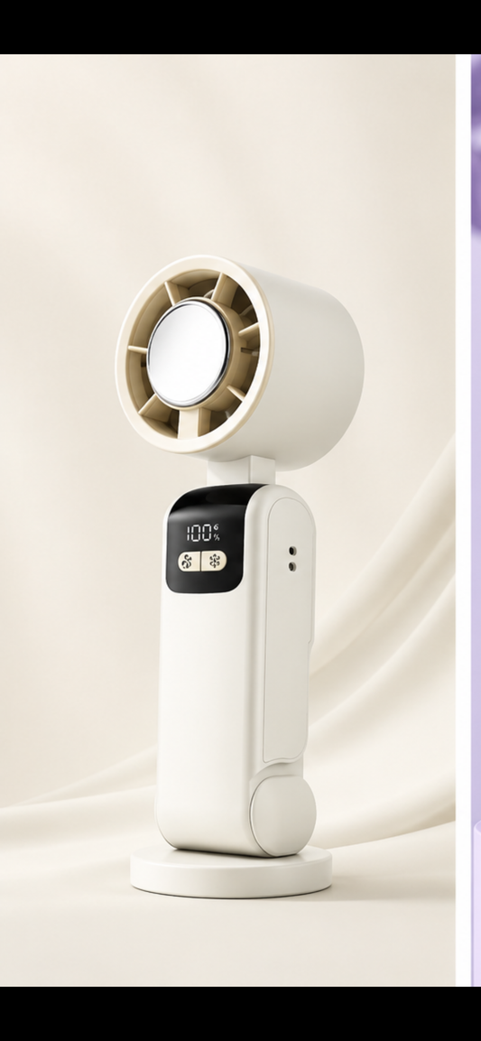 IceCool Mini Ventilator – Wiederaufladbarer Handventilator