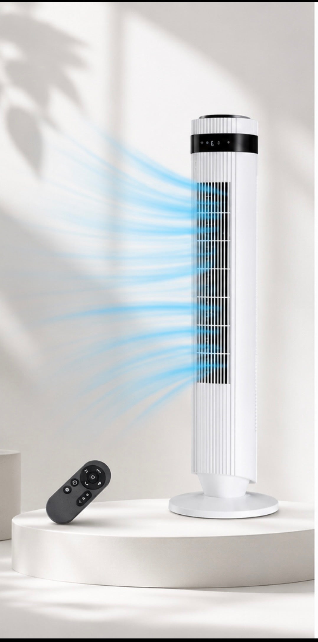 Silent Breeze Tower Fan – Smart Bladeless Cooling Fan