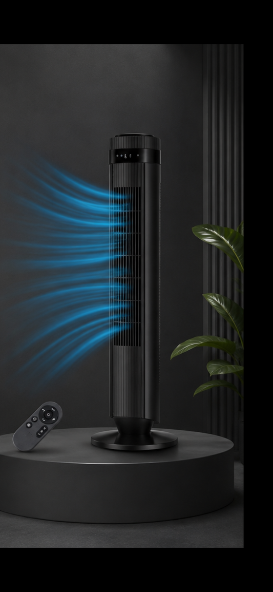 Silent Breeze Turmventilator – Intelligenter, blattloser Kühlventilator