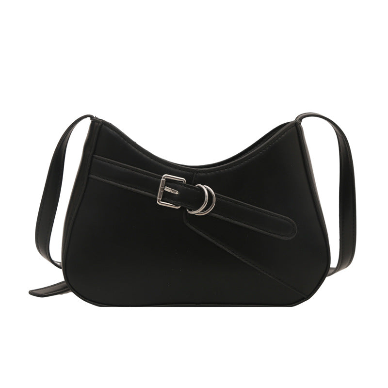 French Retro Shoulder Bag with Adjustable Strap